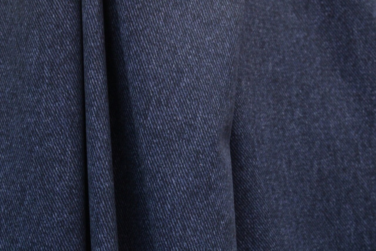 1 Yard Denim Wash Light Blue Stretch Spandex Fabric for Swimwear and Activewear 58/60 Inches Wide